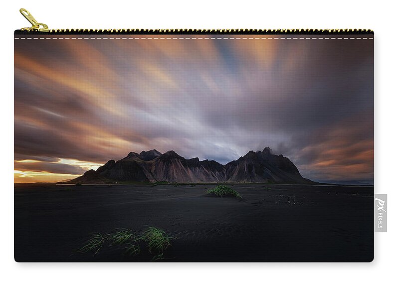 Iceland Zip Pouch featuring the photograph Explosion by Dominique Dubied