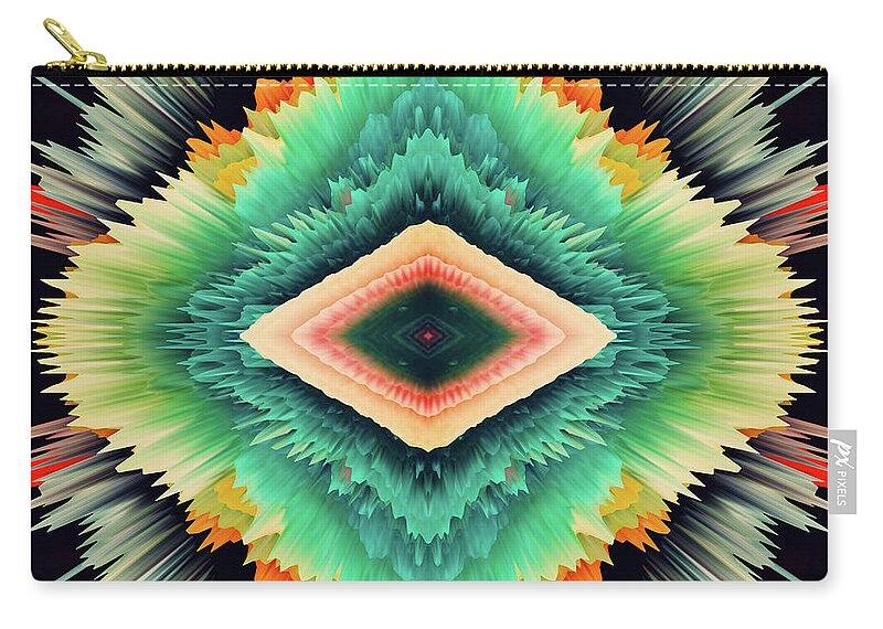 Abstract Zip Pouch featuring the photograph Exponential Flare by Colleen Taylor