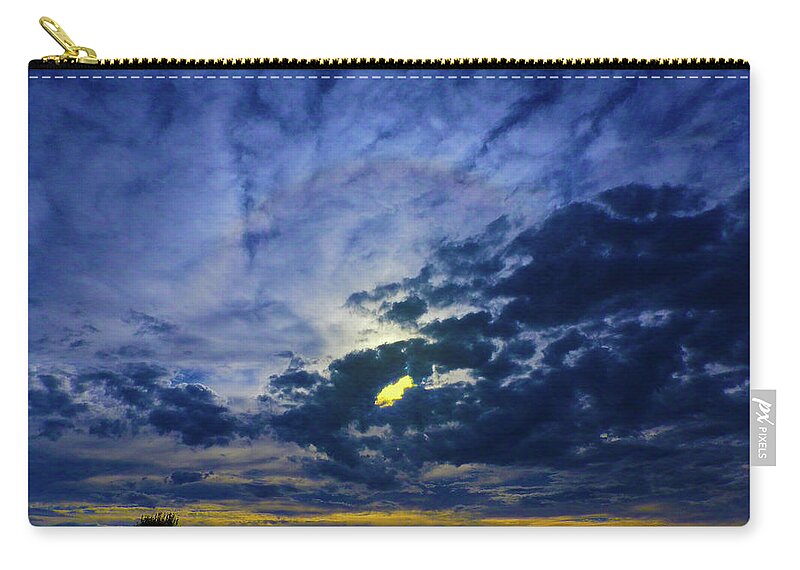 Sunset Zip Pouch featuring the photograph Eye In The Sky by Mark Blauhoefer