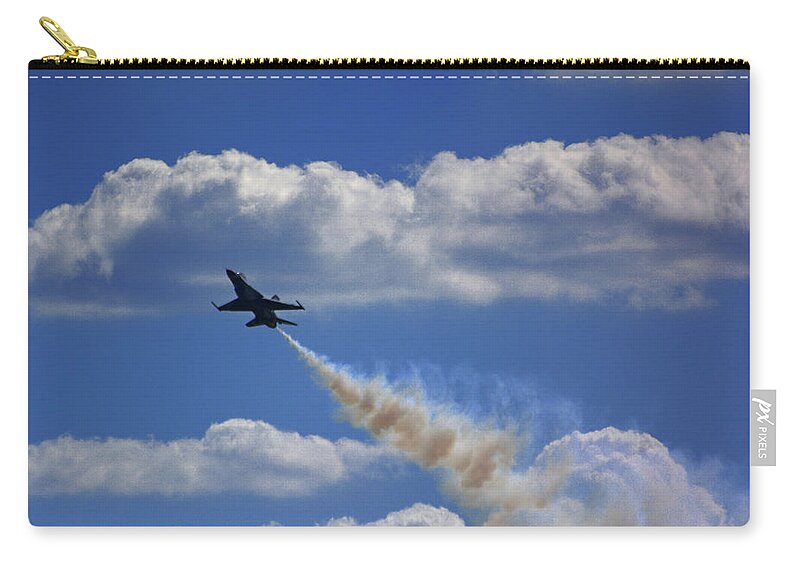 F-18 Zip Pouch featuring the photograph F-18 by Raymond Salani III