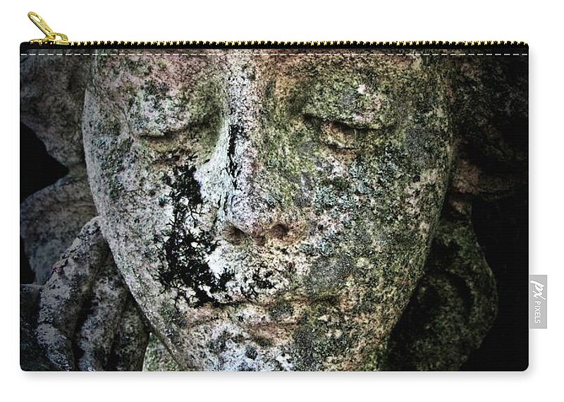 Angel Zip Pouch featuring the photograph Face of an Angel 11 by Maria Huntley