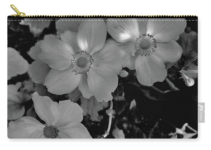 Flowers Zip Pouch featuring the photograph Faded flowers by LeLa Becker