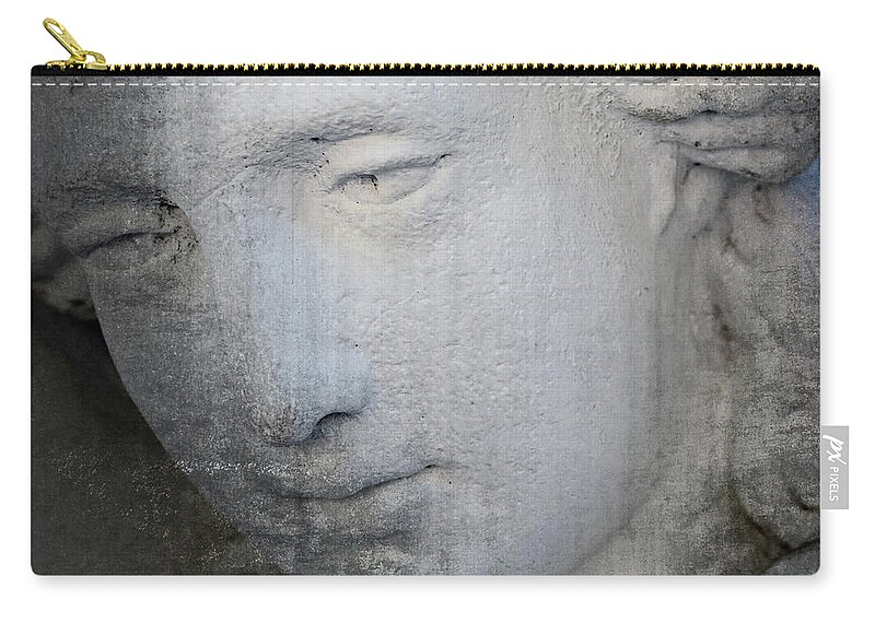Florida Zip Pouch featuring the photograph Faded Statue by Jim Shackett