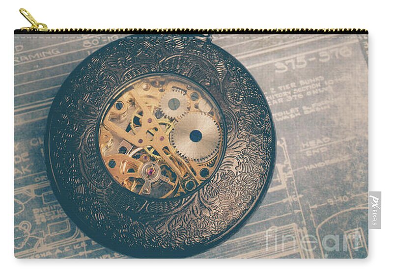 Still Life Zip Pouch featuring the photograph Fading Time by Edward Fielding