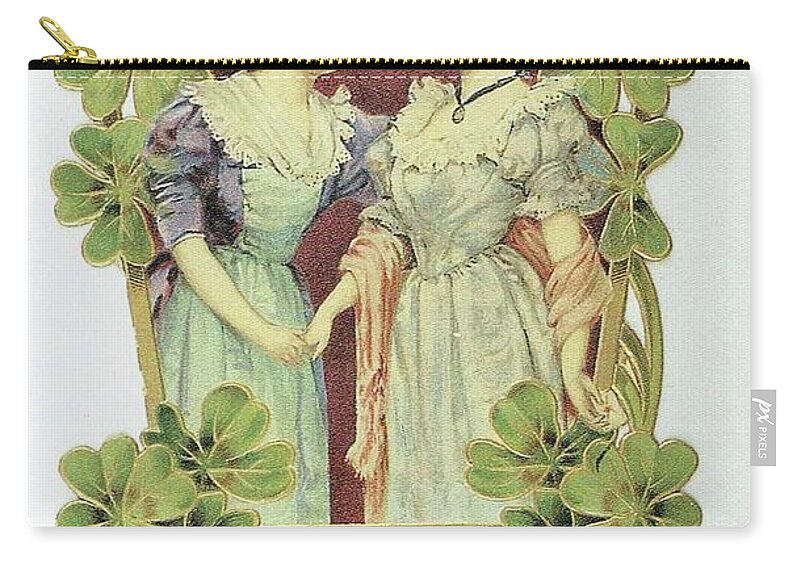 Frances Brundage Zip Pouch featuring the painting Fairy Calendar by Reynold Jay