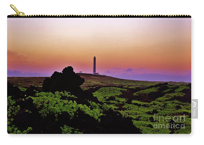Molokai Light Zip Pouch featuring the photograph Fairy Tale Lighthouse by Craig Wood