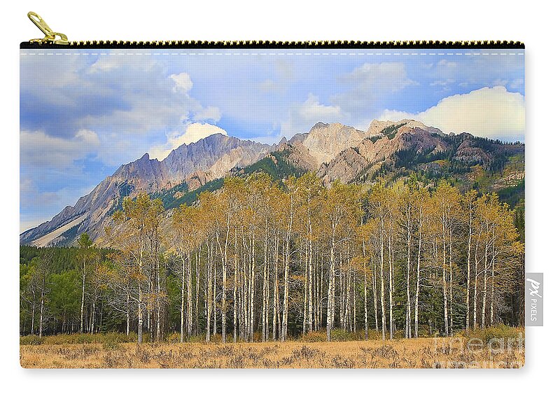 Fall Zip Pouch featuring the photograph Fall In The Rockies by Teresa Zieba