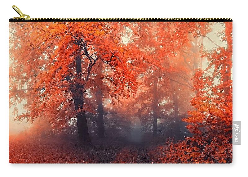 Fall Zip Pouch featuring the photograph Fall by Mariel Mcmeeking