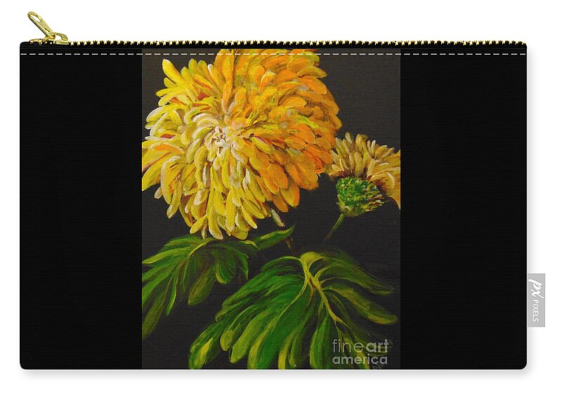 Mum Carry-all Pouch featuring the painting Fall by Saundra Johnson