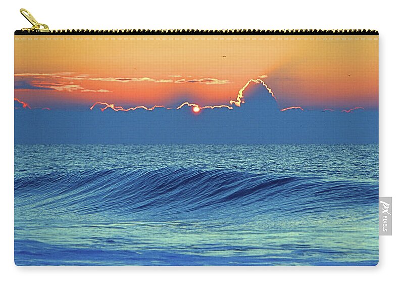 Seas Zip Pouch featuring the photograph Fall Sunrise I V by Newwwman