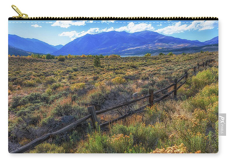 Colorado Zip Pouch featuring the photograph Fall Colors Touch the Colorado High Country by Michael Newberry