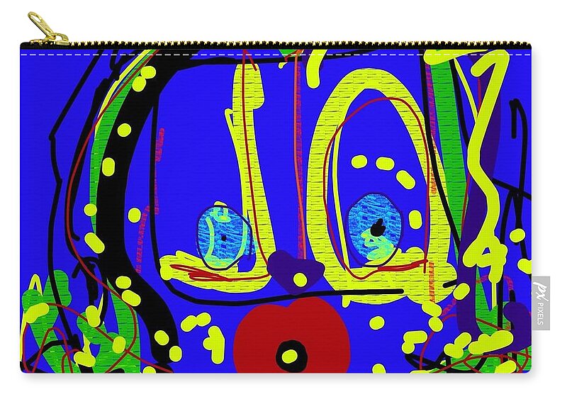 Abstract Carry-all Pouch featuring the digital art Fancy Free in Memoriam to Cindy's Mom by Susan Fielder