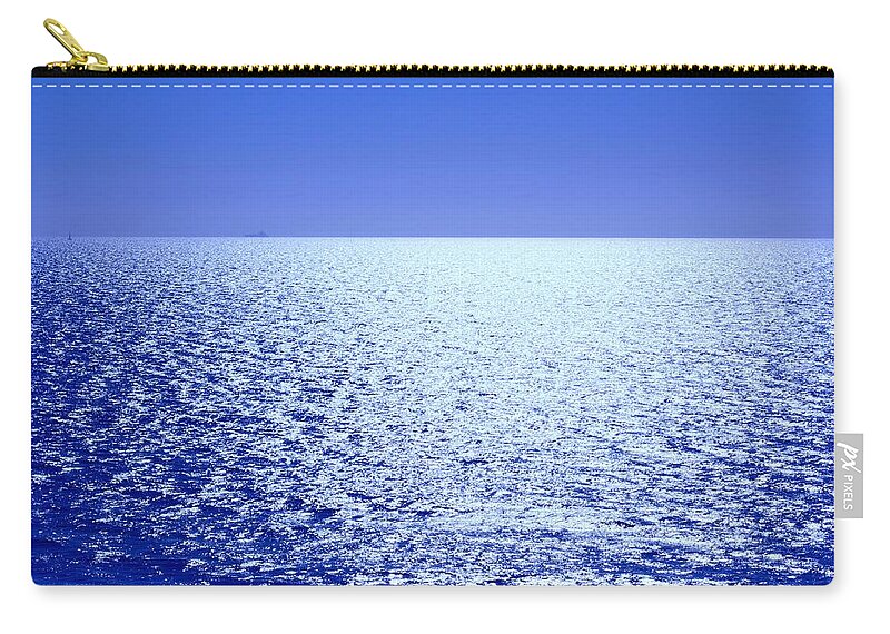Ocean Zip Pouch featuring the photograph Far and Away by Alison Frank