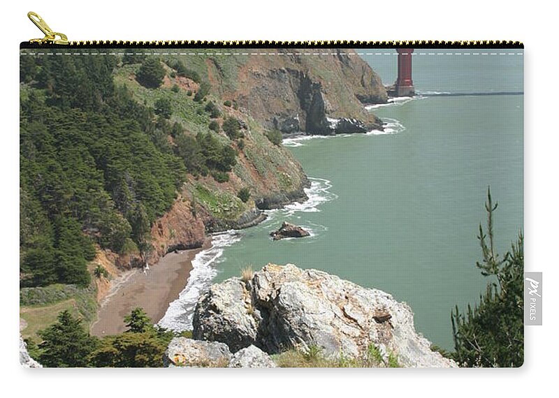 Golden Zip Pouch featuring the photograph Far and Away by Jeff Floyd CA
