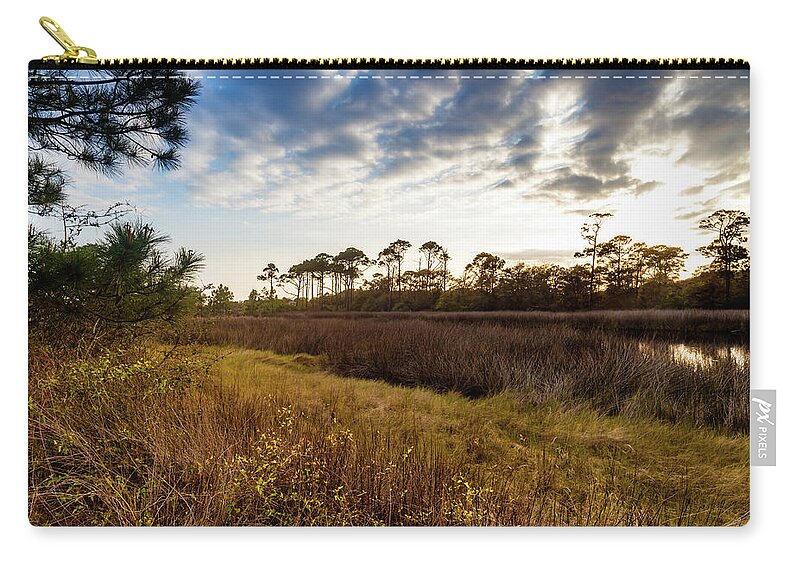 Gulf Of Mexico Zip Pouch featuring the photograph Far Away by Raul Rodriguez