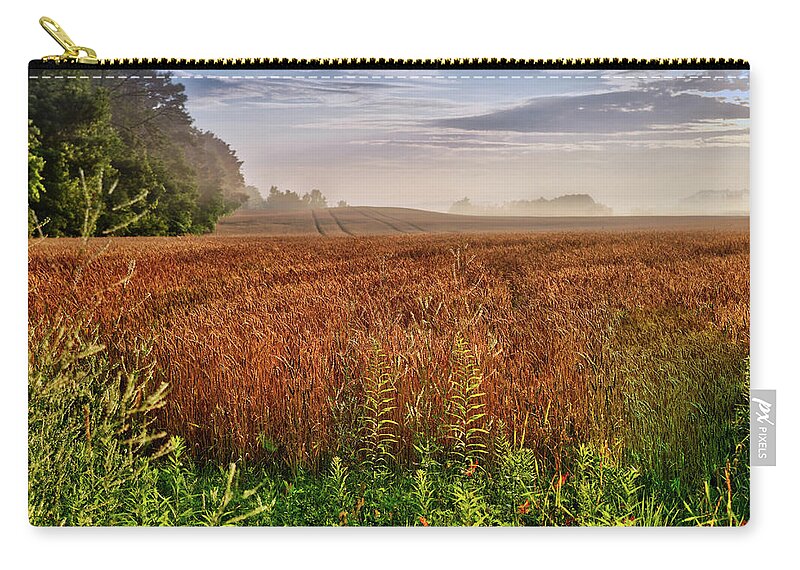 Canada Zip Pouch featuring the photograph Farmland by Nick Mares