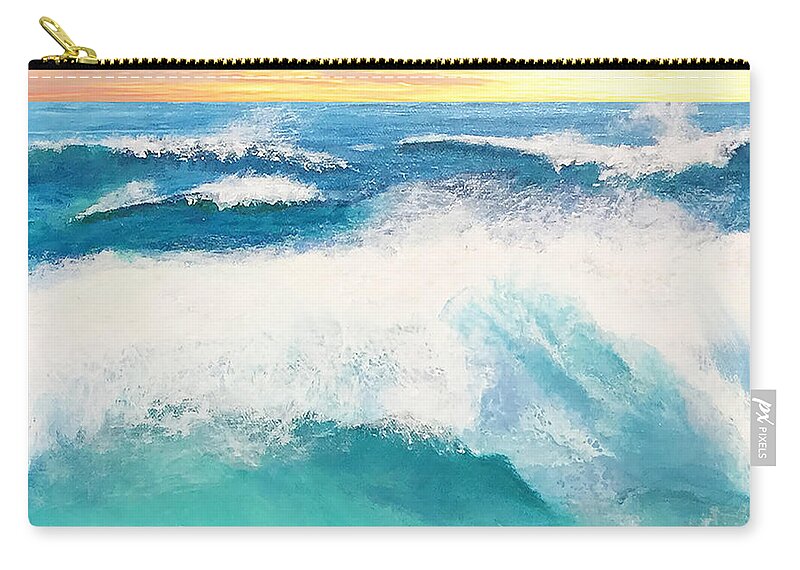 Ocean Carry-all Pouch featuring the painting Farthest Ocean by Linda Bailey