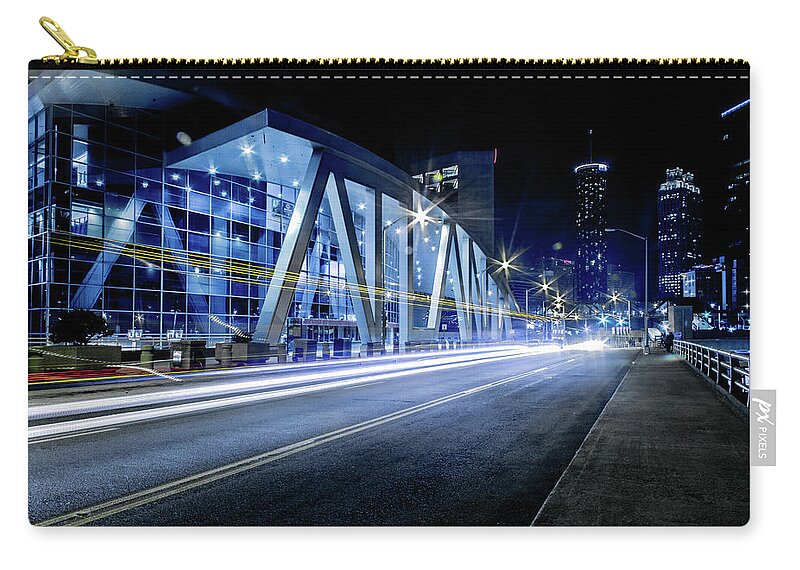 Atlanta Zip Pouch featuring the photograph Fast Break by Kenny Thomas