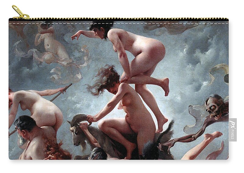 Naked Carry-all Pouch featuring the painting Faust's Vision by Luis Riccardo Falero