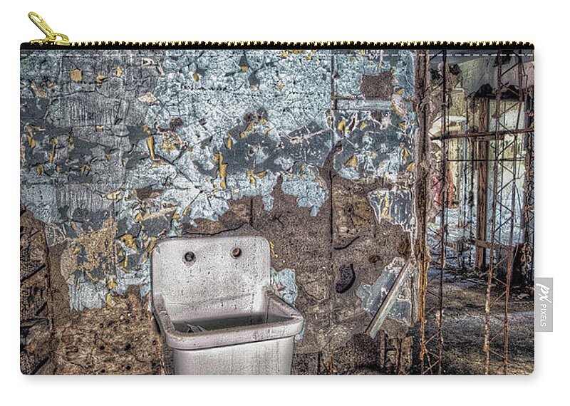 Abandoned Zip Pouch featuring the photograph Feelings Sink In by Richard Bean