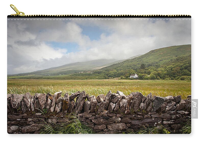 Fermoyle Zip Pouch featuring the photograph Fermoyle Stone Wall by Mark Callanan