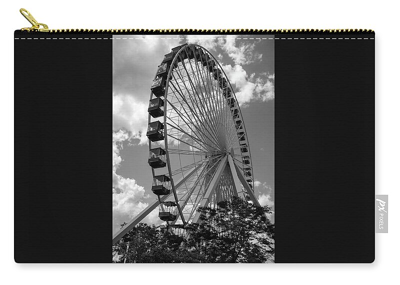 Chicago Carry-all Pouch featuring the photograph Ferris Wheel - Navy Pier by John Roach
