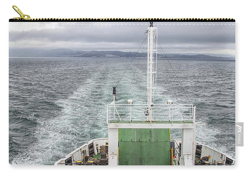 Boat Zip Pouch featuring the photograph Ferry to the Isle of Skye, Scotland by Patricia Hofmeester