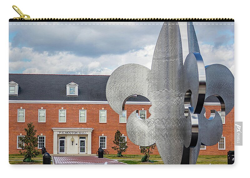 Ul Zip Pouch featuring the photograph FG Mouton Hall 02 by Gregory Daley MPSA