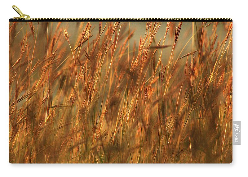 Field Zip Pouch featuring the photograph Fields of golden grains by Emanuel Tanjala