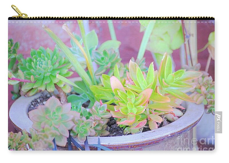 Pot Carry-all Pouch featuring the photograph Filled with Color by Merle Grenz