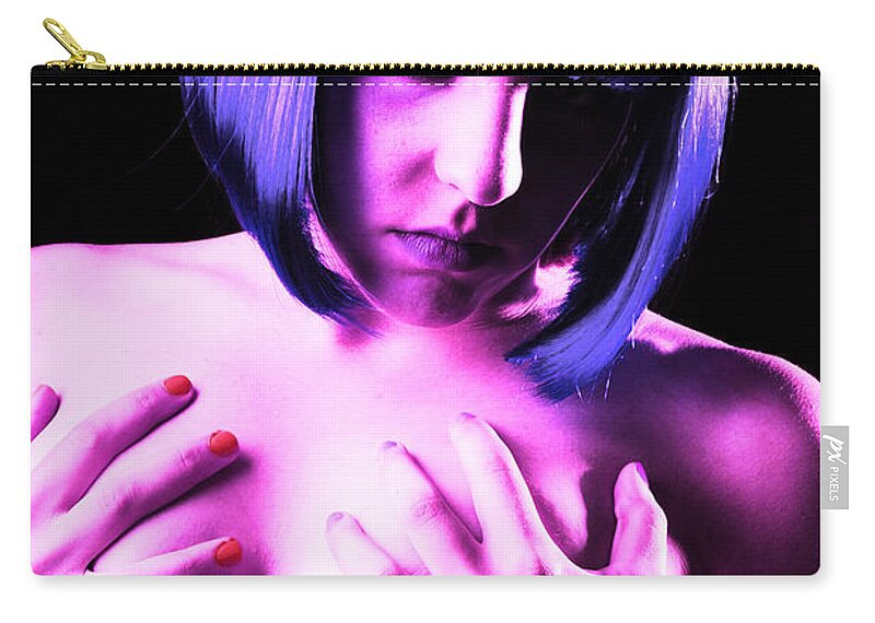 Artistic Zip Pouch featuring the photograph Fire and brimstone by Robert WK Clark