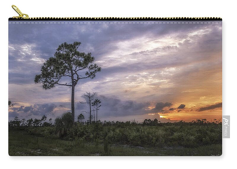 Sunset Zip Pouch featuring the photograph Fire And Ice by Louise Hill
