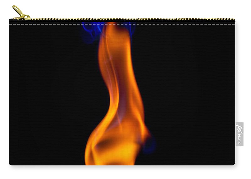 Abstract Zip Pouch featuring the photograph Fire Lady by Gert Lavsen