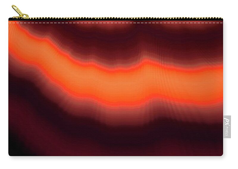 Abstract Zip Pouch featuring the photograph Fire Sky by Keith Lyman