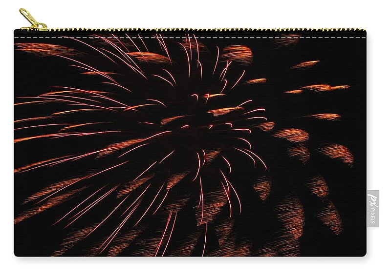Abstract Zip Pouch featuring the photograph Firework Abstract by Karl Anderson