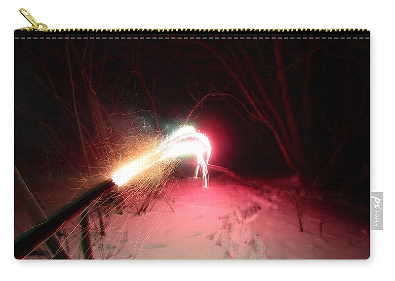 Fireworks Zip Pouch featuring the photograph Fireworks by Jackie Russo