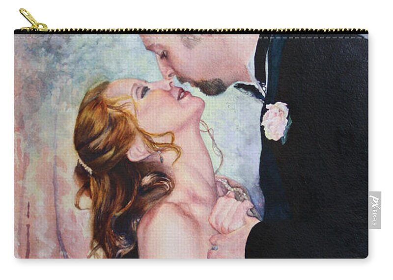Dance Zip Pouch featuring the painting First Dance by Mary Beglau Wykes