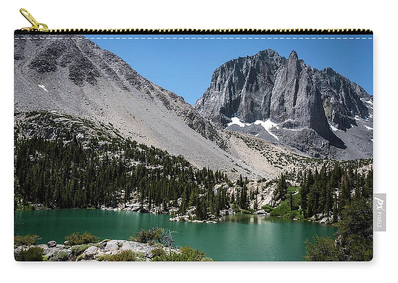 Landscape Zip Pouch featuring the photograph First Lake Afternoon by Scott Cunningham