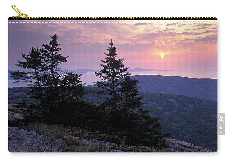 Cadillac Zip Pouch featuring the photograph First Light - FM000127 by Daniel Dempster