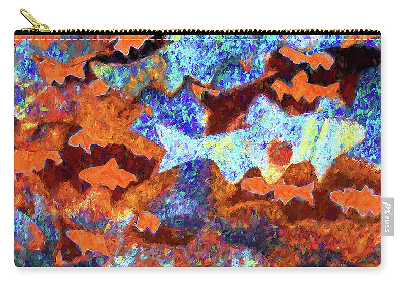 Burlington Vermont Carry-all Pouch featuring the photograph Fish Abstract by Tom Singleton
