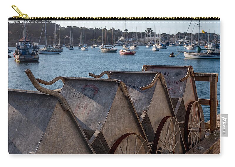 Monterey Zip Pouch featuring the photograph Fish Barrels by Derek Dean