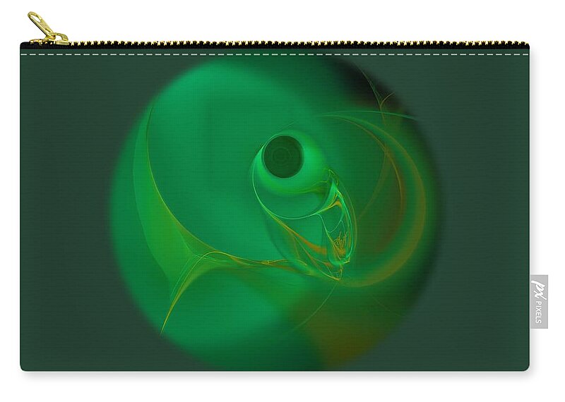 Fish Eye Zip Pouch featuring the digital art Fish Eye by Victoria Harrington
