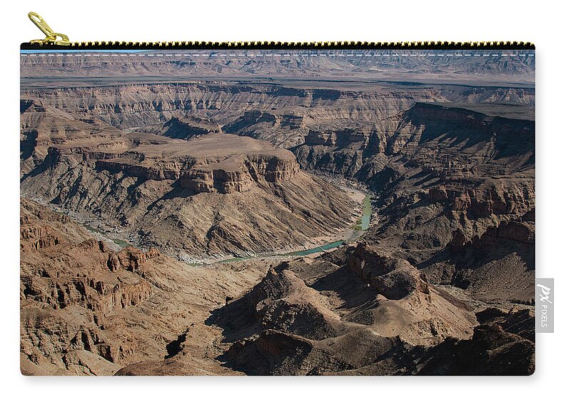 Canyon Zip Pouch featuring the photograph Fish River Canyon - 2 by Claudio Maioli