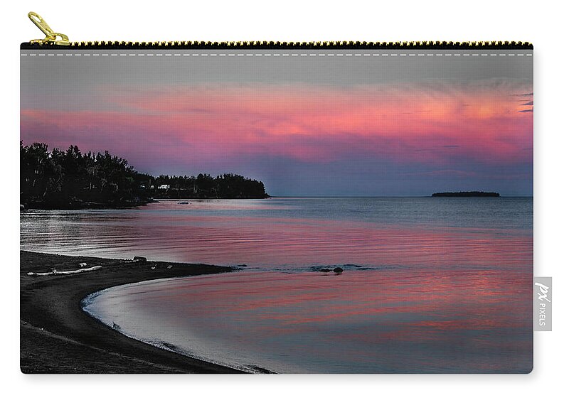 Miramichi Carry-all Pouch featuring the photograph Fishing on the Miramichi River by Kathy Paynter