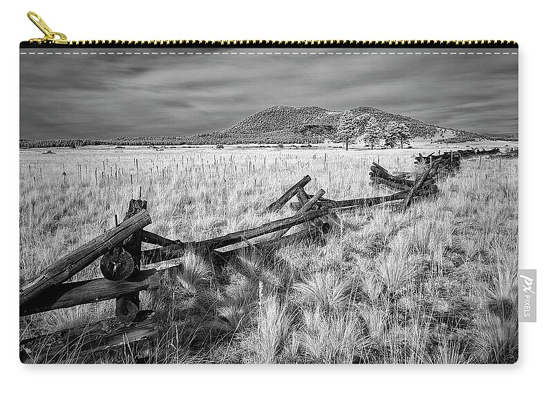 Jon Evan Glaser Zip Pouch featuring the photograph Flagstaff Backwoods by Jon Glaser