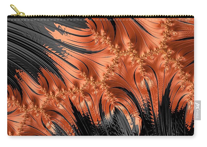 Abstract Zip Pouch featuring the photograph Flamenco - Series Number 2 by Barbara Zahno