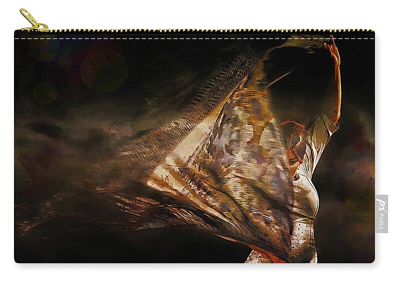 Jean Francois Gil Zip Pouch featuring the photograph Flamenco traditional dance by Jean Francois Gil