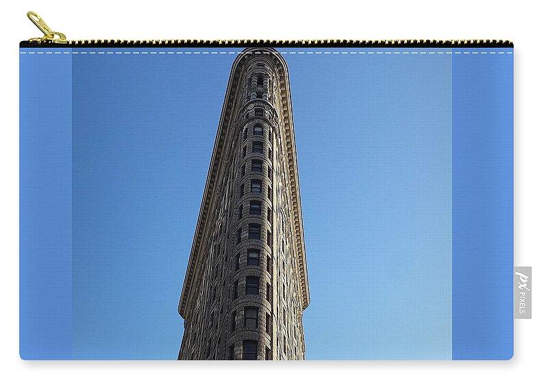 Flatiron Building Zip Pouch featuring the photograph FlatIron Building by Vic Ritchey