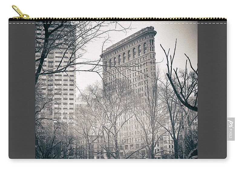 Flatiron Building Zip Pouch featuring the photograph Flatiron District 2 by Jessica Jenney