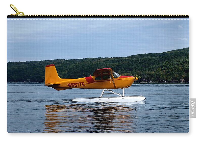 Hammondsport Zip Pouch featuring the photograph Float Plane Two by Joshua House